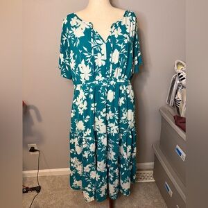 Torrid Blue and White Maxi Sundress